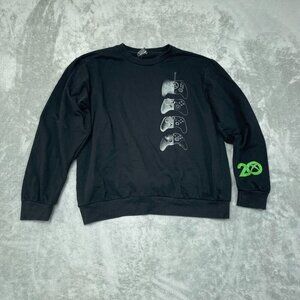 Xbox 20th Anniversary Black Sweatshirt XL Cotton/Polyester 6713